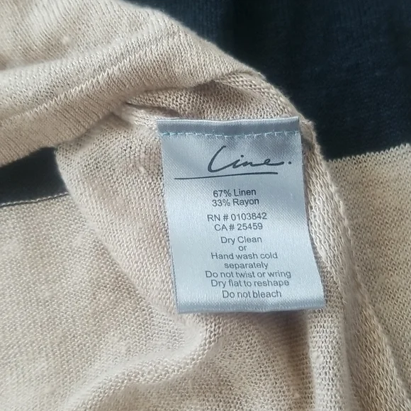 LINE sheer black and beige knitwear - Picture 3 of 4